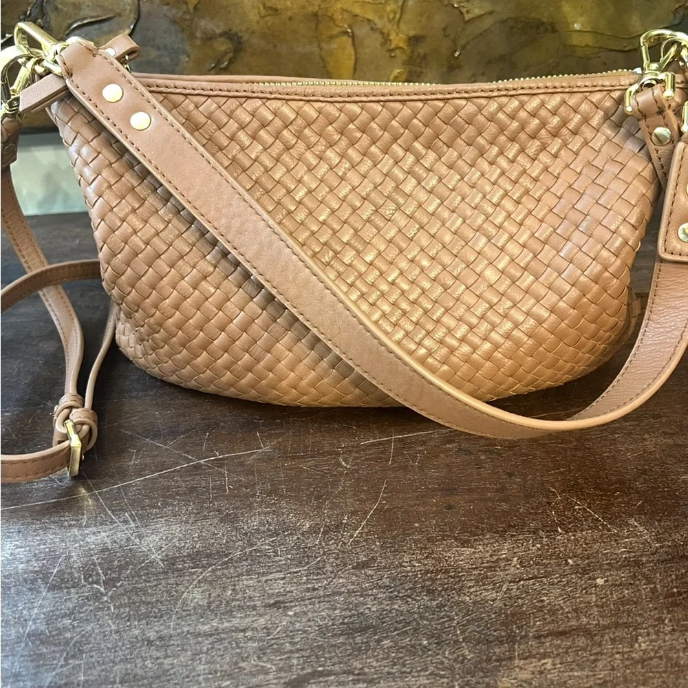 Quince Italian Leather Handwoven Leather Mini Shoulder bag - Picture 6 of 7